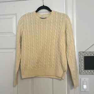 Tommy Hilfiger cream cable knit sweater